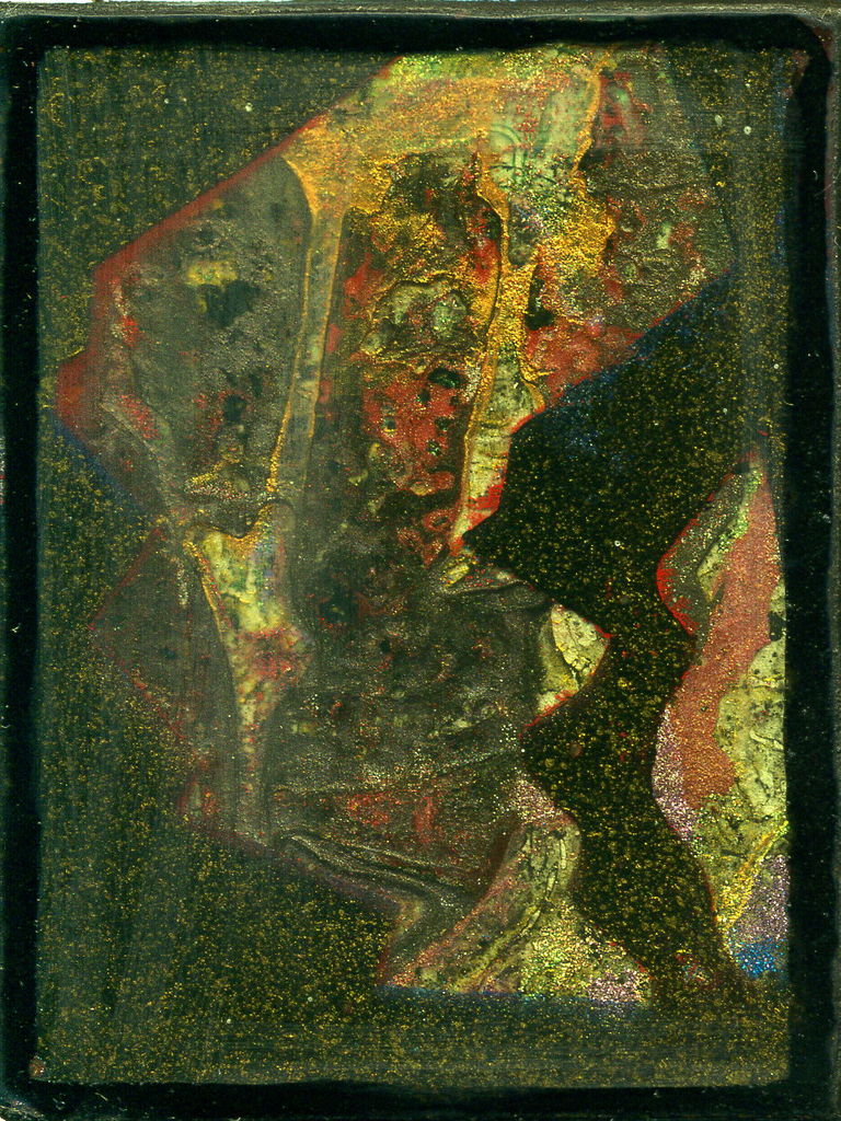 Acrylic and Lacquer on Wood Panel, 2.375in x 3.125in - 2004 